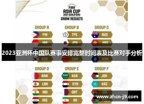 2023亚洲杯中国队赛事安排完整时间表及比赛对手分析 2023亚洲杯中国队赛事安排完整时间表及比赛对手分析